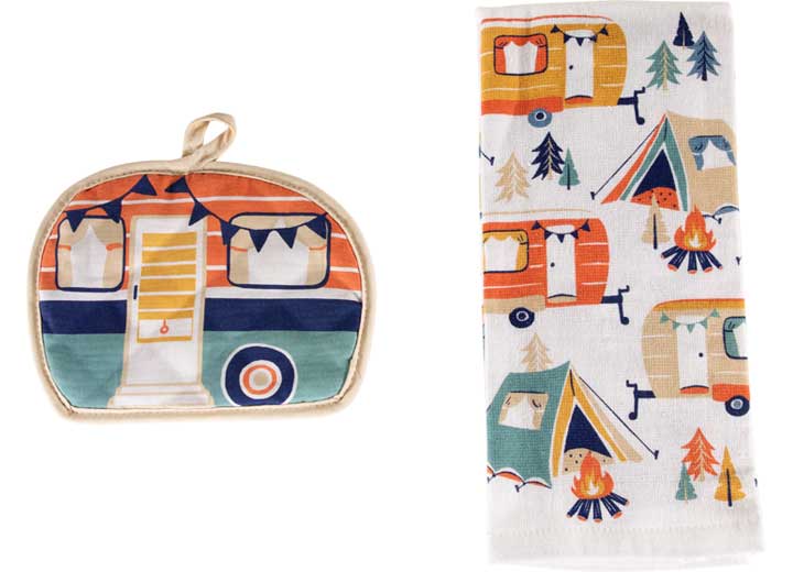 Lippert 2 PIECE CAMPER KITCHEN TOWEL AND POTHOLDER SET