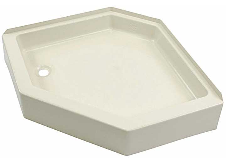 Lippert 24IN X 32IN SHOWER PAN; LEFT DRAIN - PARCHMENT