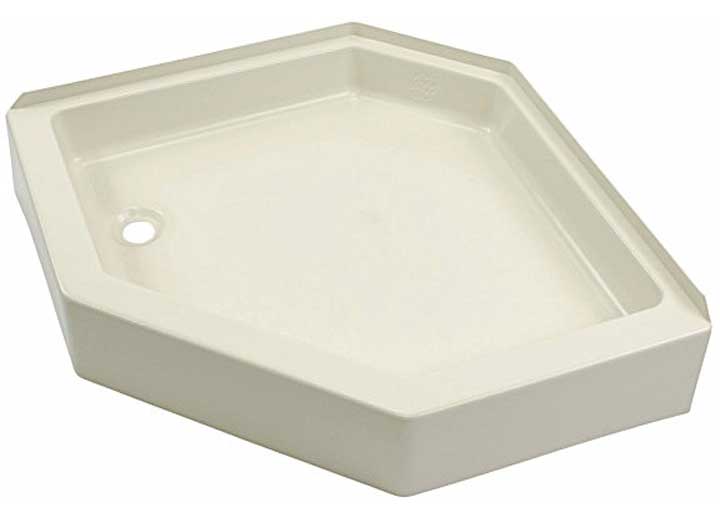 Lippert 24IN X 40IN SHOWER PAN; LEFT DRAIN - PARCHMENT