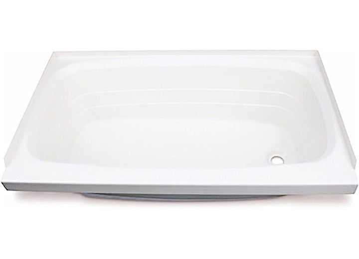 Lippert 24IN X 46IN BATHTUB; RIGHT DRAIN - WHITE