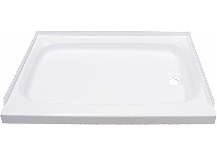 Lippert 24IN X 32IN SHOWER PAN; RIGHT DRAIN - WHITE