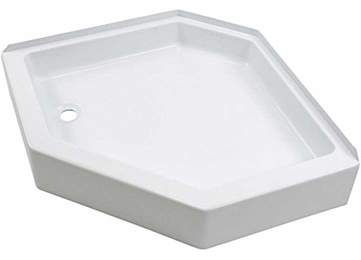 Lippert 24IN X 36IN SHOWER PAN; LEFT DRAIN - WHITE