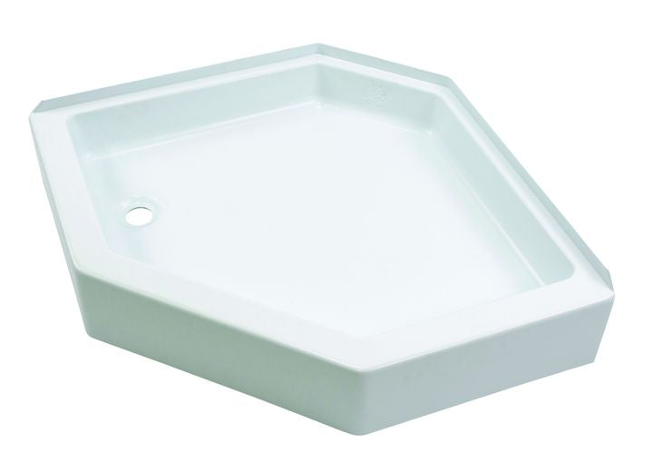 Lippert 24IN X 40IN SHOWER PAN; LEFT DRAIN - WHITE
