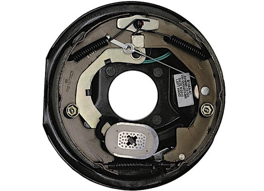 Lippert 10IN X 2.25IN LH FORWARD SELF-ADJUSTING BRAKES, 4-BOLT: 3500# AXLE