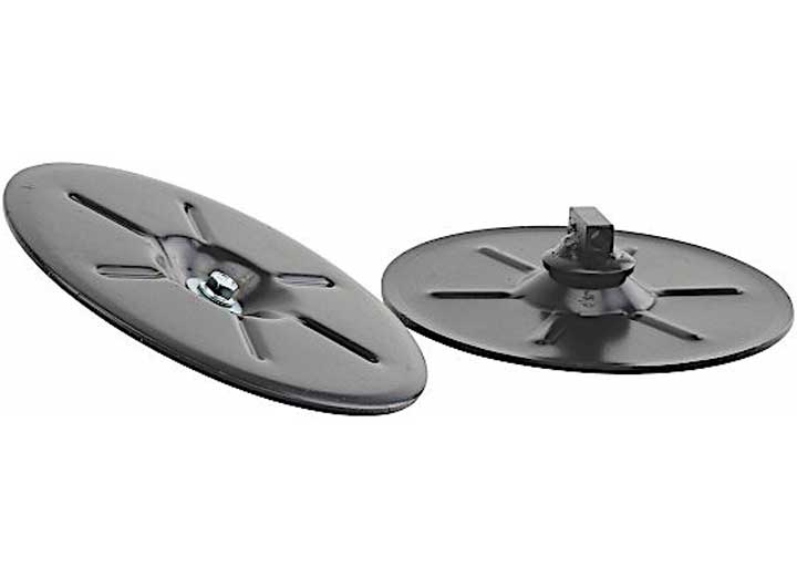 Lippert 9IN ROUND FOOT PADS FOR LANDING GEAR JACKS (2-PACK)