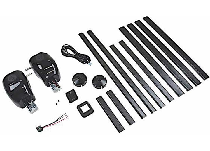 Lippert MANUAL PULL STYLE TO POWER AWNING CONVERSION KIT, BLACK