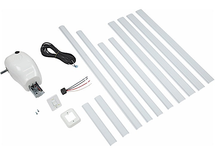 Lippert MANUAL CRANK STYLE TO POWER AWNING CONVERSION KIT, WHITE