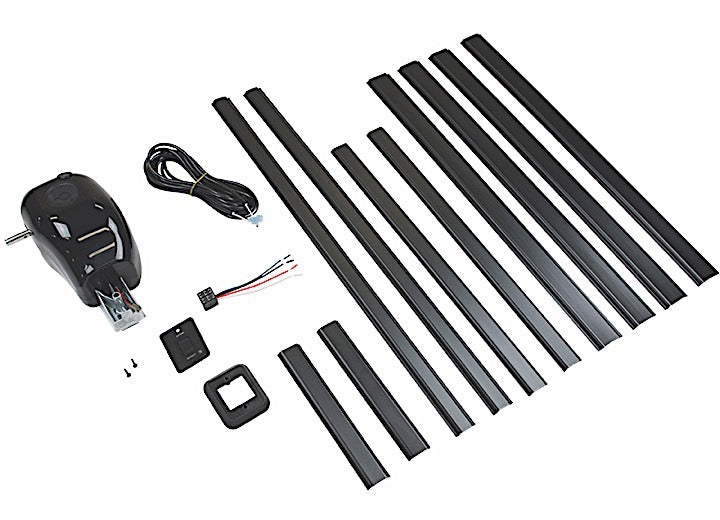Lippert MANUAL CRANK STYLE TO POWER AWNING CONVERSION KIT, BLACK