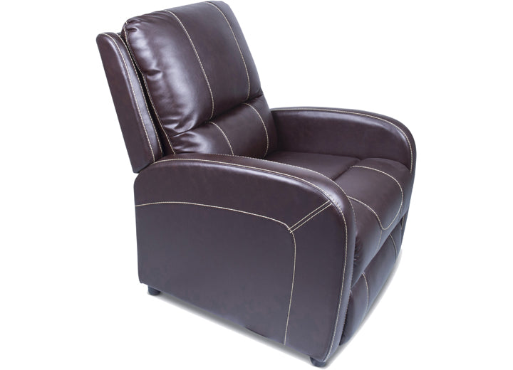 Lippert PUSHBACK RECLINER; 27.5X37X36.5 (JALECO CHOCOLATE; TAN TOPSTITCH)