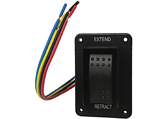 Lippert BLACK IP 66 ELECTRIC JACK SWITCH W/HARNESS
