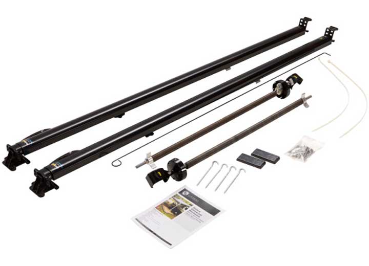 Lippert UNIVERSAL AWNING HARDWARE - SOLERA CLASSIC LONG - AM KIT - BLACK