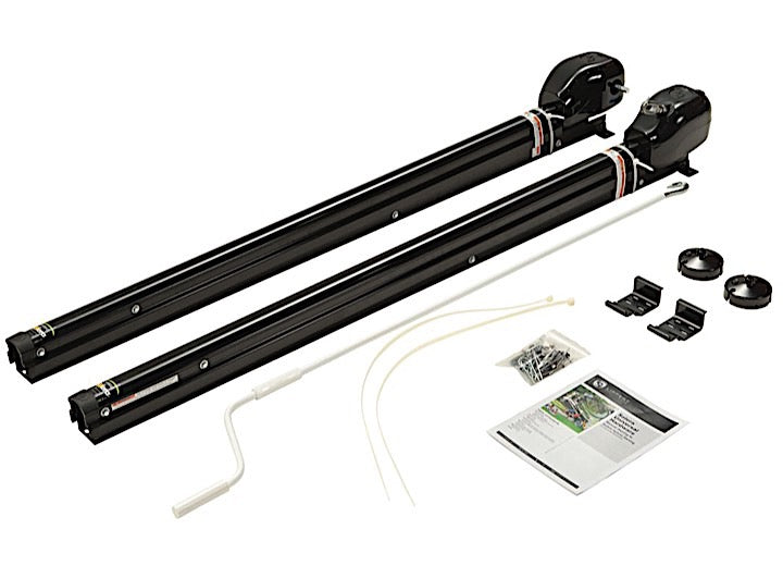 Lippert UNIVERSAL AWNING HARDWARE - SOLERA HYBRID 69 INCH - INFINITE - AM KIT - BLACK