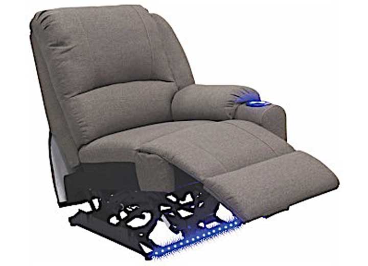Lippert LEFT ARM RECLINER, SEISMIC 2017; 30X38X40 (DUNES GREY)