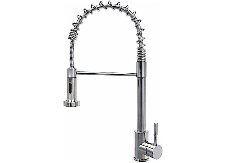 Lippert STAINLESS STEEL SPRING FAUCET (RETAIL BOX)