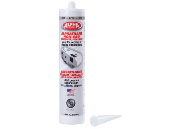 Lippert Alpha Systems 5160 Alphathane Non-Sag Sealant – 9.8 oz. Tube, Beige
