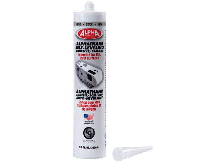 Lippert Alpha Systems 5121 Alphathane Self-Leveling Sealant – 9.8 oz. Tube, Beige