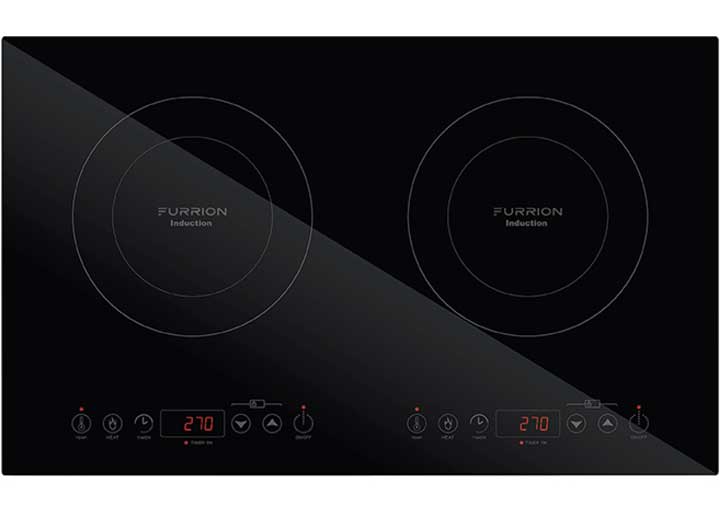 Lippert FURRION COOKTOP FURRION 2-BURNER RV INDUCTION COOKTOP - 21 IN BLACK GLASS