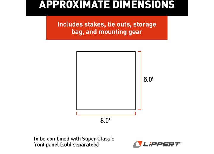 Lippert SHADE, SIDE PANEL AWNING - BLACK 06