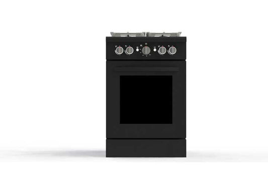 Lippert 2022 GREYSTONE 24IN FREE STANDING RV GAS RANGE (BLACK)