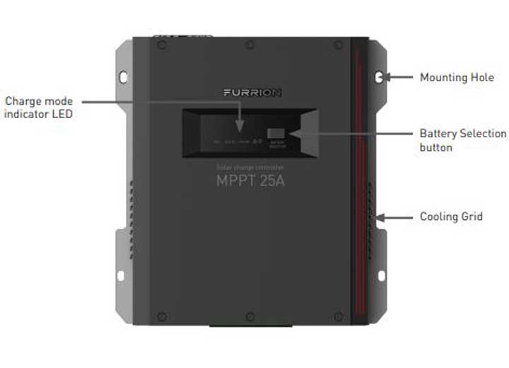 Lippert FURRION 50A WALL MOUNT MPPT SOLAR CHARGER - BLACK (SUPPORTS UP TO 660 WATTS) NEW