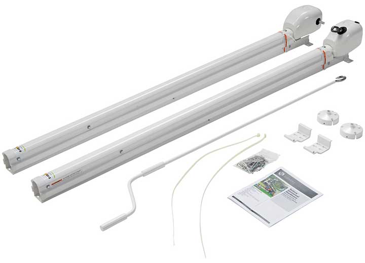 Lippert UNIVERSAL AWNING HARDWARE - SOLERA HYBRID 69 INCH - INFINITE - AM KIT - WHITE