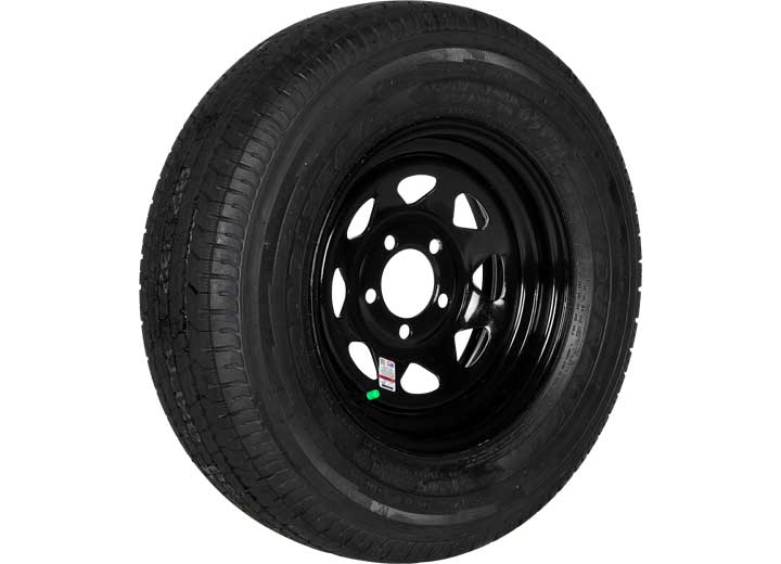 Lippert ST235/80R16 LRE GOODYEAR RADIAL TIRE ON 16X6 8-6.5 STEEL WHEEL (BLK MODULAR)