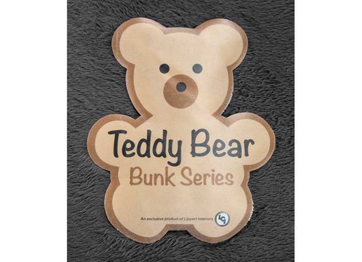 Lippert TEDDY BEAR BUNK MAT, CHARCOAL 3 IN X 32 IN X 74 IN