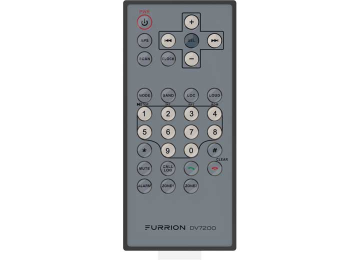 Lippert REPLACEMENT REMOTE CONTROL FOR FURRION DV7200 ENTERTAINMENT SYSTEM