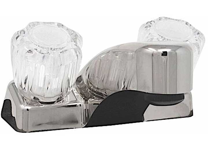 LaSalle Bristol Utopia 4" Lavatory Faucet - Chrome with Clear Handles