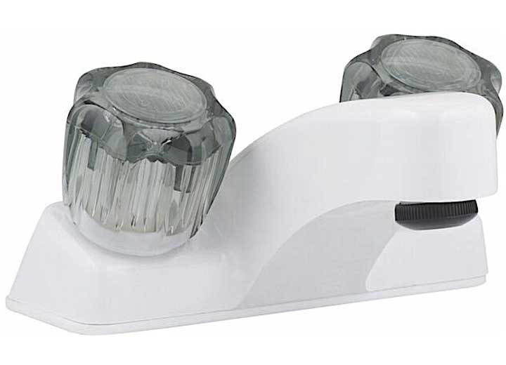 LaSalle Bristol Utopia 4" Lavatory Faucet - White with Smoked Handles