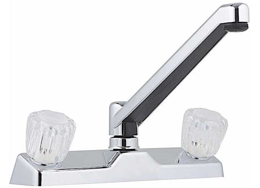 LaSalle Bristol Utopia Kitchen Faucet - Chrome with Clear Handles