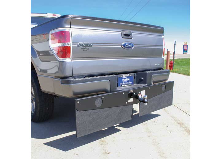 Luverne Truck Equipment TOW GUARDS MUD FLAPS BLACK(EXCLUDES DUALLY MODELS)
