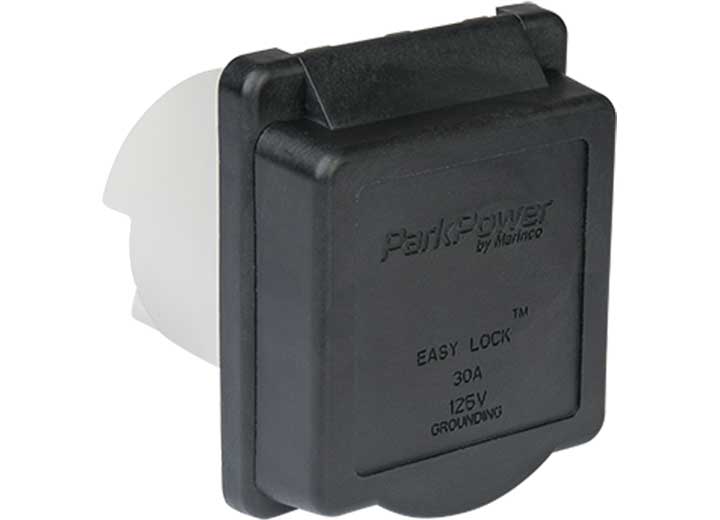 Park Power 30A POWER INLET, BLACK