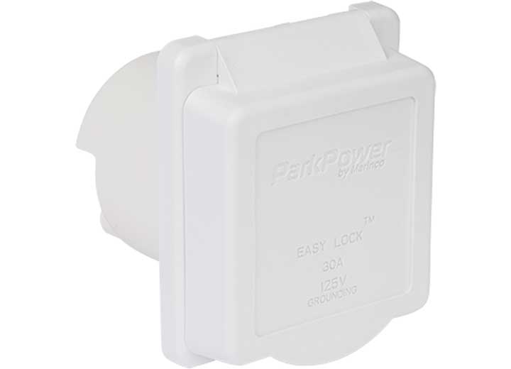 Park Power 30A POWER INLET, WHITE