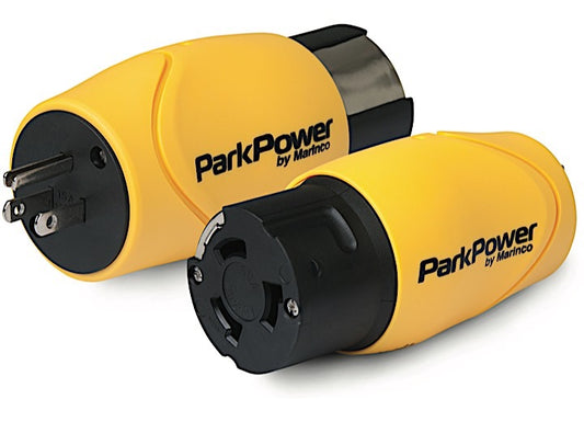 Park Power STRAIGHT ADAPTER, 15A MALE STRAIGHT BLADE TO 50A 125/250V FEMALE LOCKING