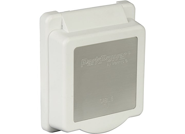 Park Power DUAL CABLE TV STANDARD WHITE INLET