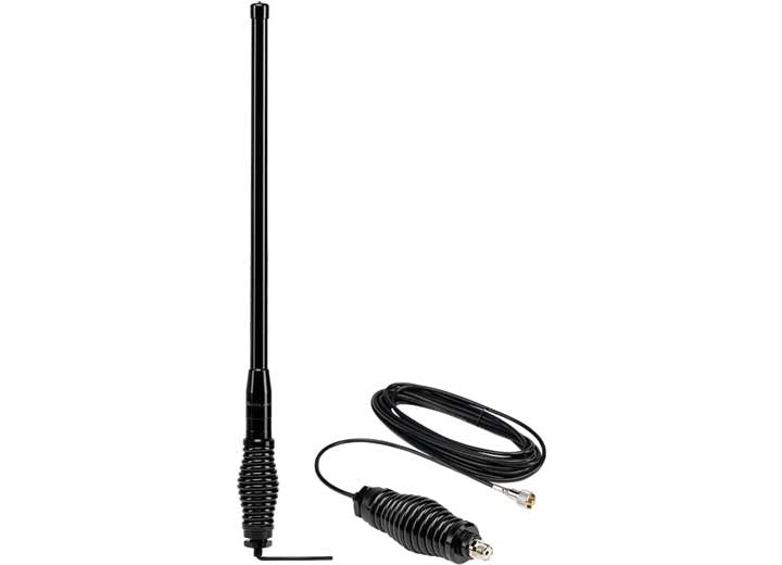 Midland Radio 3 DB HEAVY-DUTY BULLBAR ANTENNA (THE SHORTY) W/ SPRING BASE & CABLE
