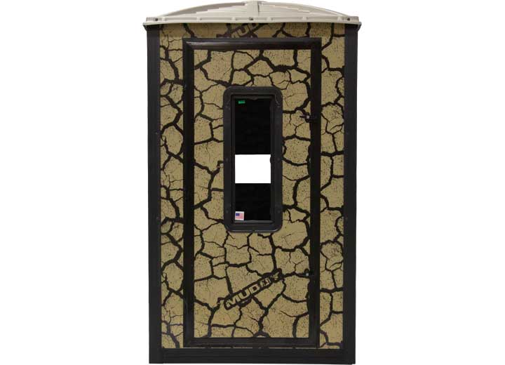 Muddy GUNNER BOX BLIND / STEEL WALL CONSTUCTION / CRACKED MUD CAMO