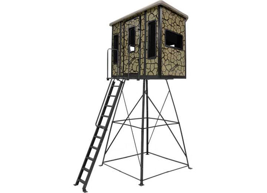 Muddy THE PENTHOUSE BOX BLIND / STEEL WALL CONSTUCTION / CRACKED MUD CAMO