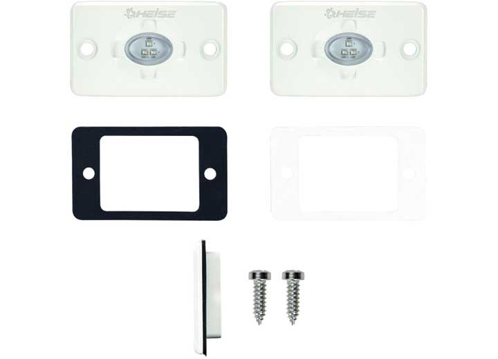 Metra Electronics/Heise 1.5 X 3 IN GREEN FLUSH MOUNT AUX MARINE ACCENT LIGHTING POD