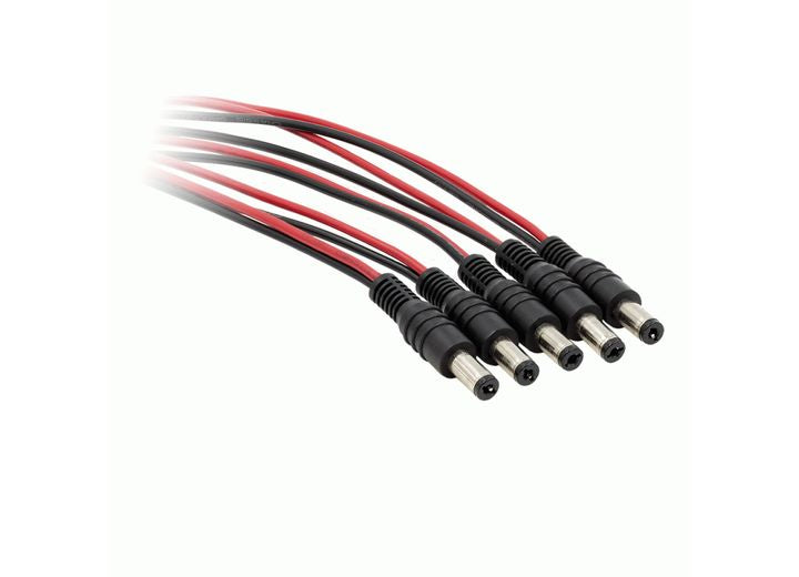 Metra Electronics/Heise 5-PACK OF DC POWER CABLES FOR COMMERCIAL CAMERAS