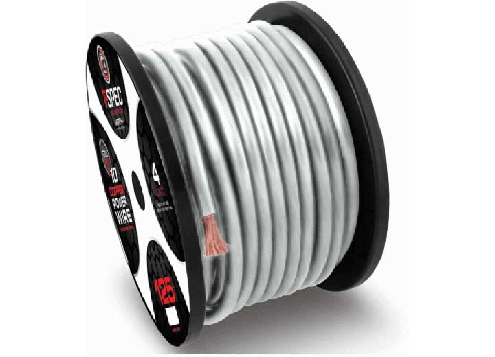 Metra Electronics/Heise 4 AWG 100FT MATTE PEARL OFC POWER WIRE - V10 SERIES