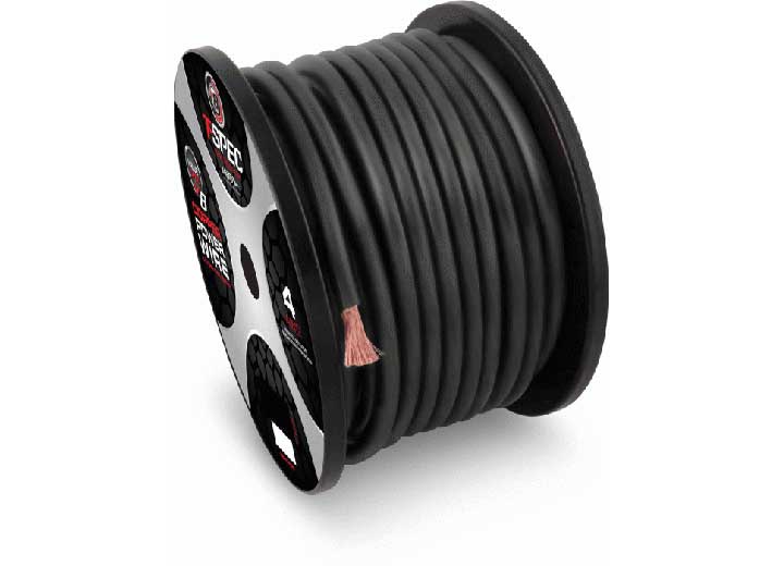 Metra Electronics/Heise 1-0 AWG 50FT BLACK OFC POWER WIRE - V8GT SERIES