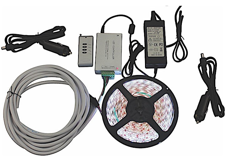 MG Innovative LED LIGHT STRIP KIT, RGB MULTICOLOR , 16.4 FT, 12V, WIRELESS REMOTE