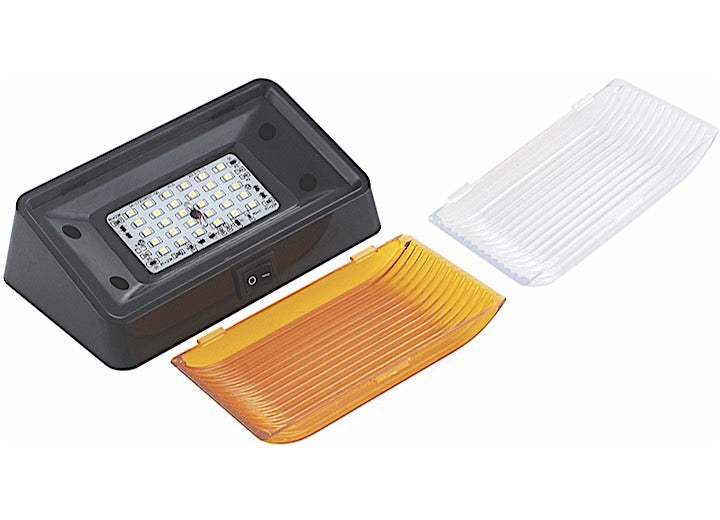 MG Innovative BLACK LED PORCH LIGHT 150LUM ON/OFF