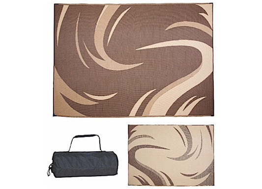 MG Innovative MING'S MARK INC 8' X 11' BROWN/TAN MODERN GRAPHIC MAT