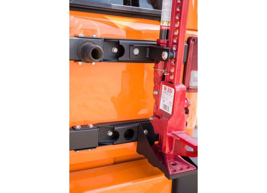 Morryde HI-LIFT JACK CARRIER (ONLY MOUNTS TO MORRYDE JK HEAVY DUTY HINGE)