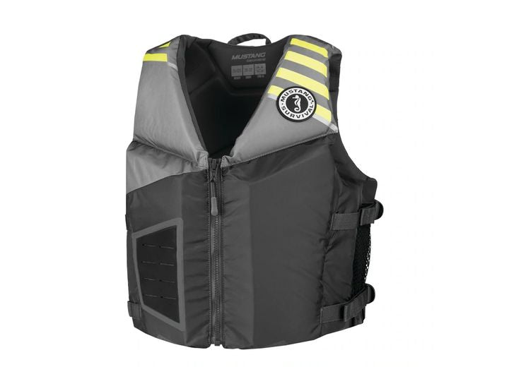 Mustang Survival REV YOUNG ADULT FOAM VEST YOUNG ADULT GRAY-LT GRAY-FLUORESCENT YELLOW GRE