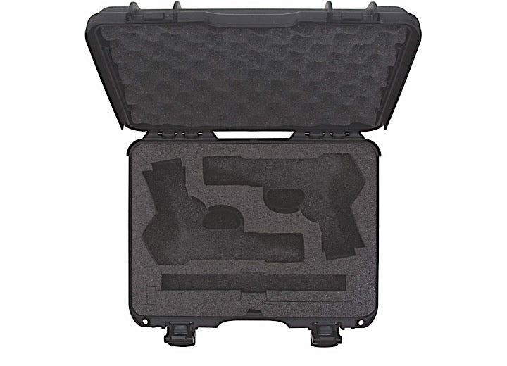 NANUK 910 WATERPROOF HARD CASE W/CLASSIC GUN - BLACK, INTERIOR: 13.2 X 9.2 X 4.1IN