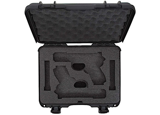 NANUK 910 WATERPROOF HARD CASE W/GLOCK - BLACK, INTERIOR: 13.2 X 9.2 X 4.1IN